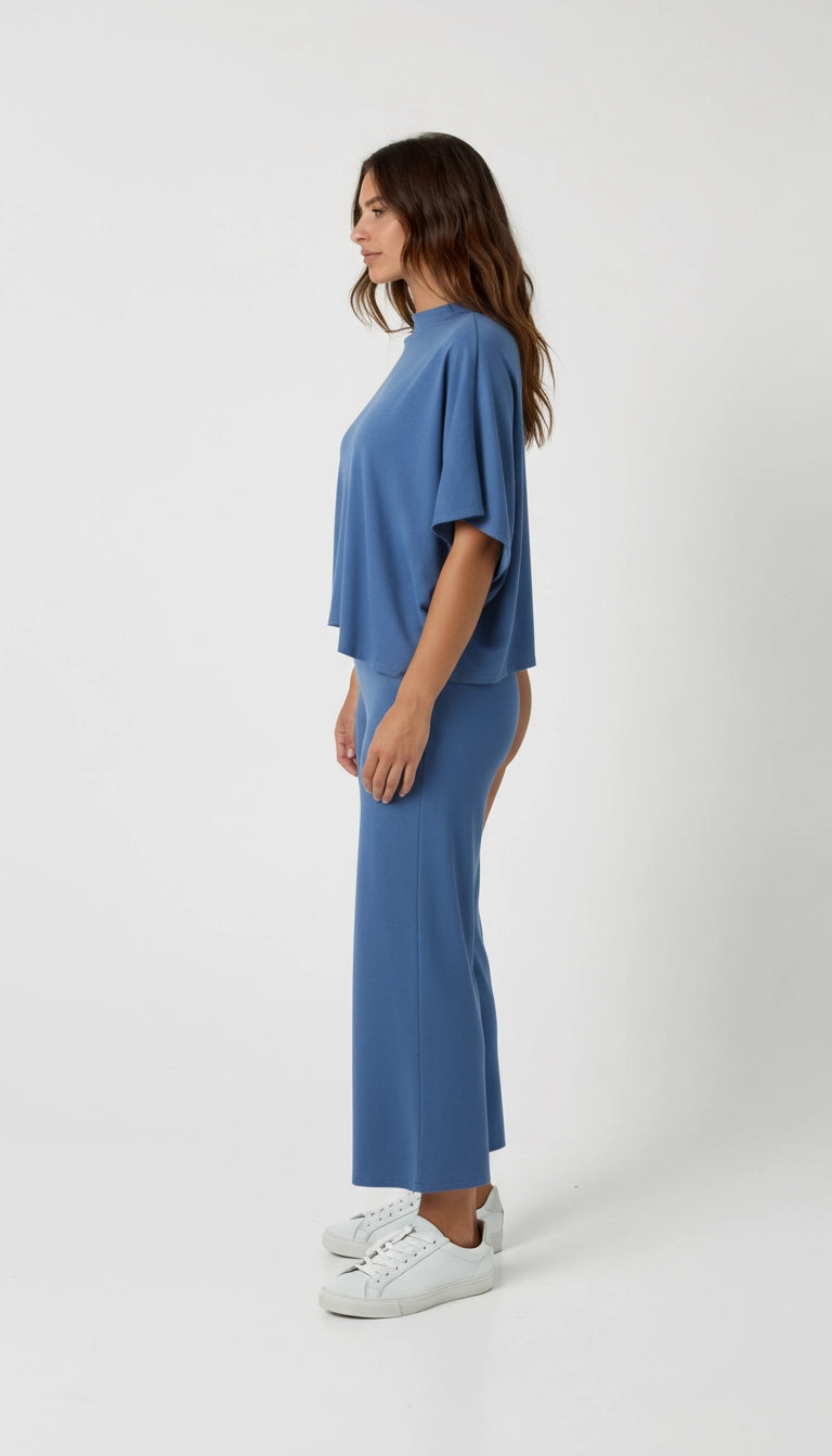 Olivia - Fleece Loungewear Set met Vleermuismouwen