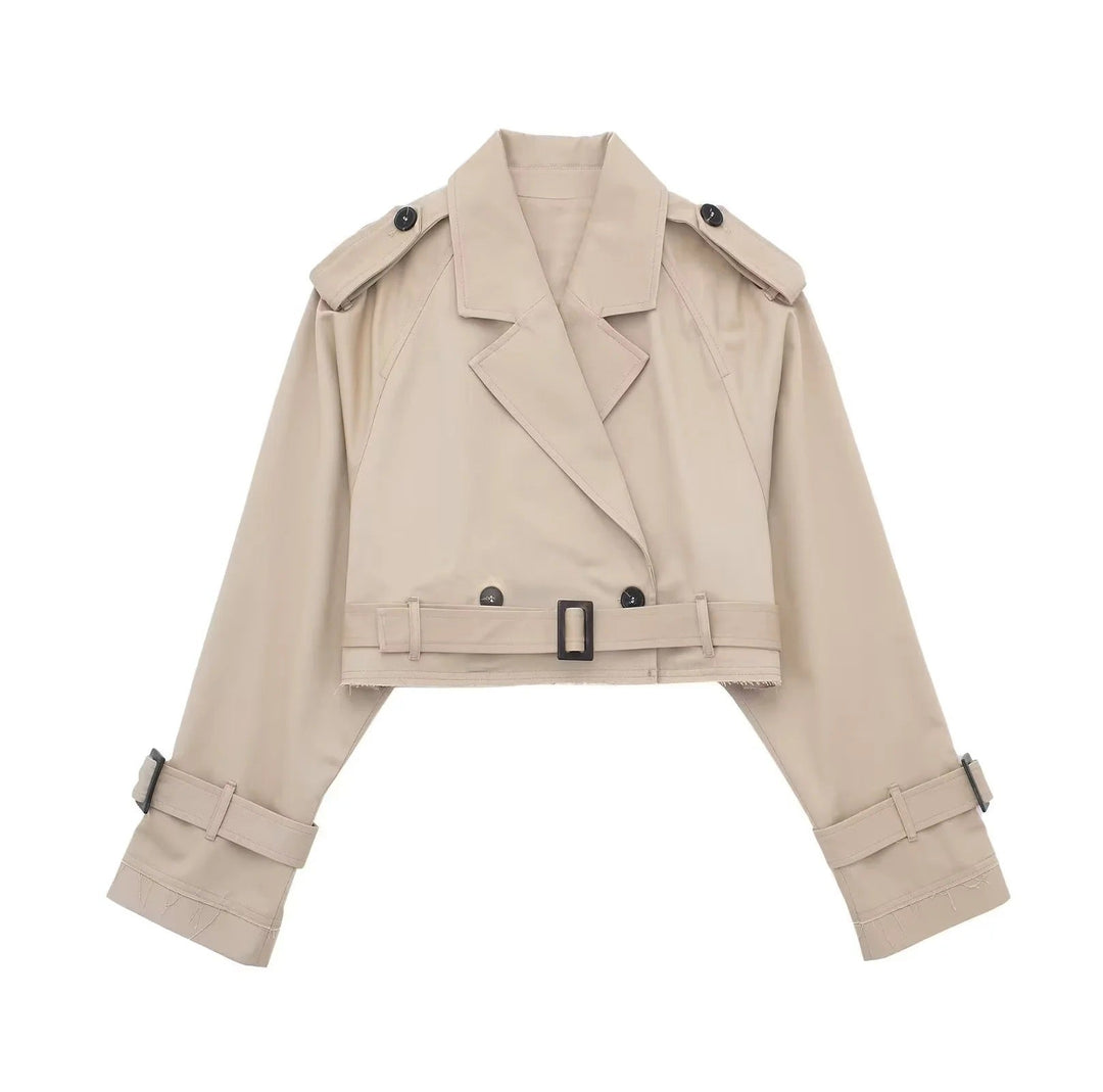 Yara - Stijlvolle Korte Trenchcoat