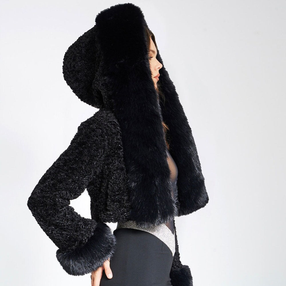Aurora - Cropped Fur Jas