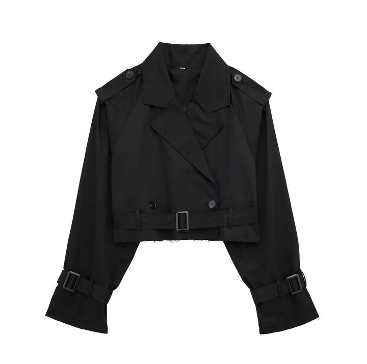 Yara - Stijlvolle Korte Trenchcoat