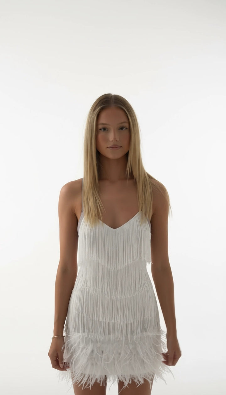 Élora – Luxe veren mini-jurk