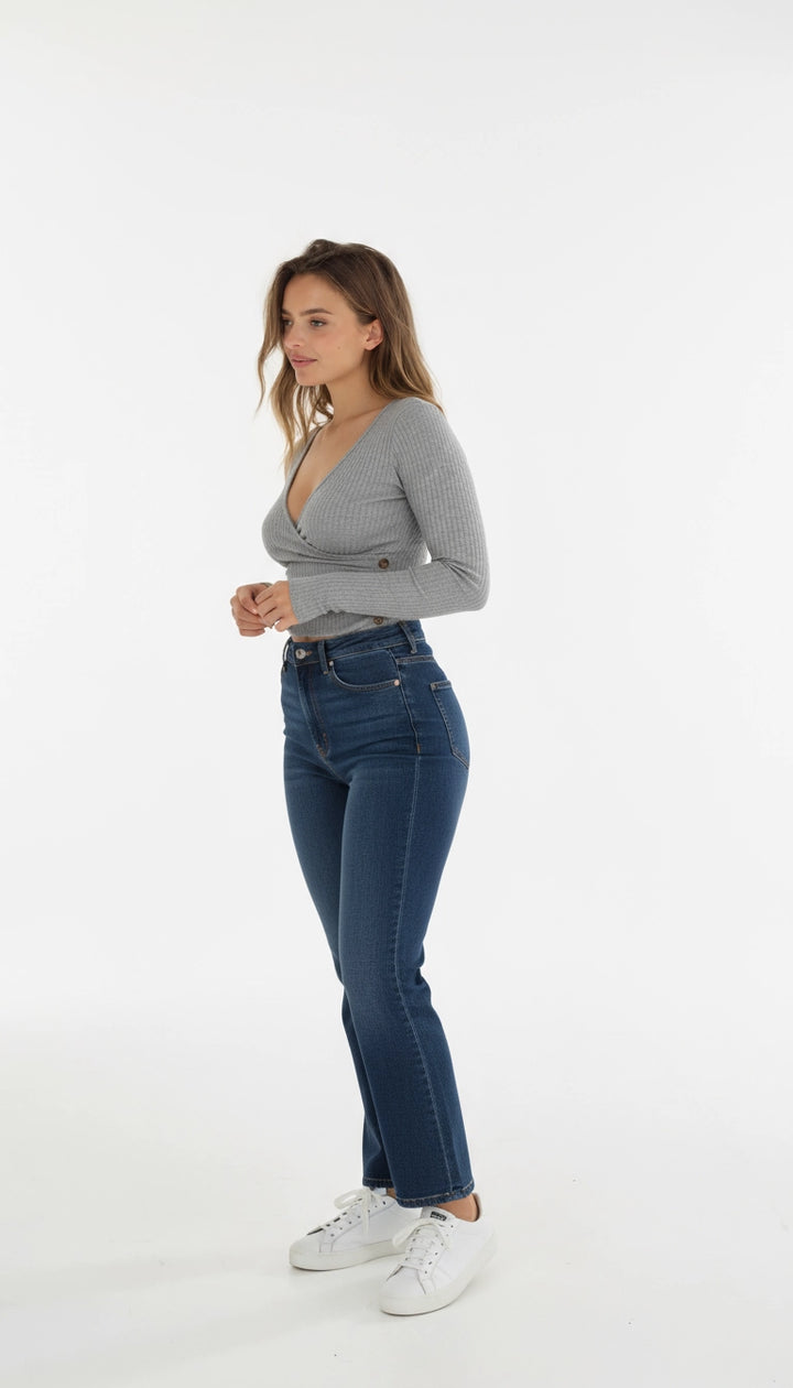 Leandra – Chic Top met V-hals