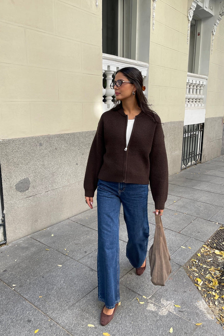 Tannie Cozy Zip Knit