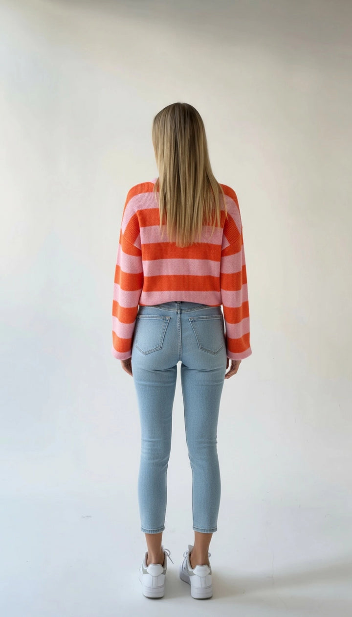 Giulietta - Casual Gestreepte Gebreide Damestrui