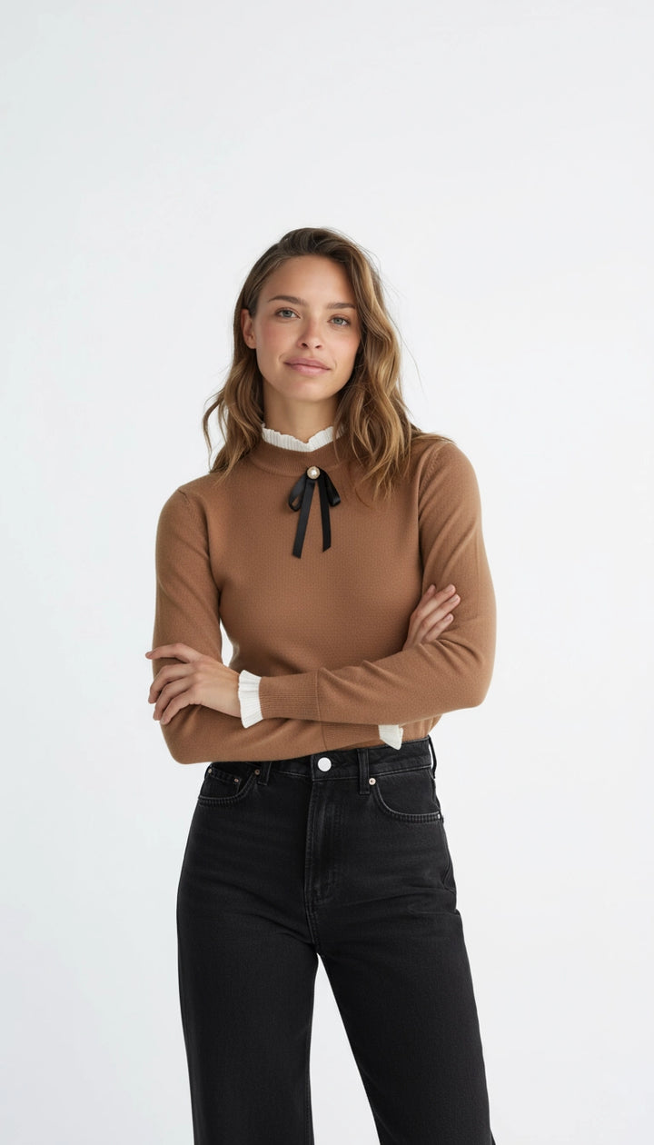 Elowen – Stijlvolle Damestrui met Hoge Hals