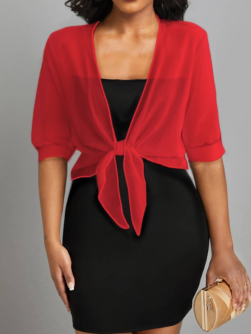 Katie – Luchtige Blouse met Open Voorzijde