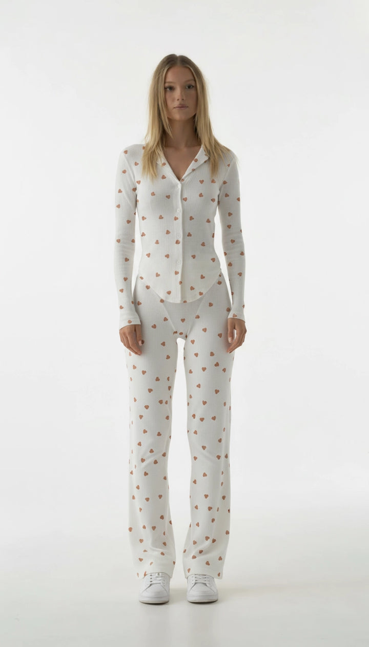 Elara - Het Esthetische Hart-Pyjama-Set