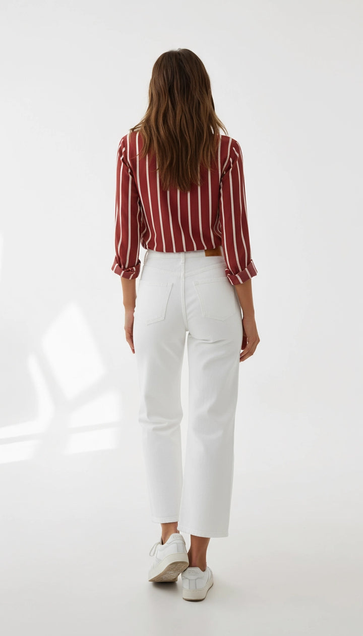 Lotte - Trendy Gestreepte Blouse