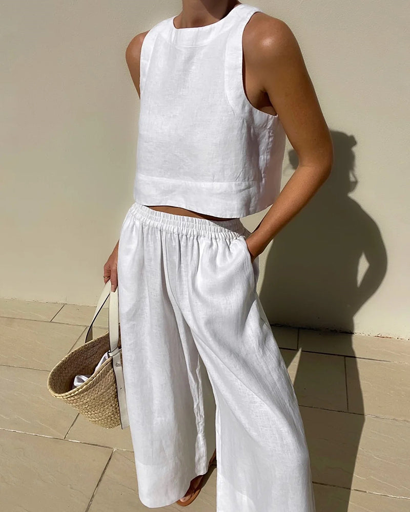 Fayenne - Stijlvolle Mouwloze Set