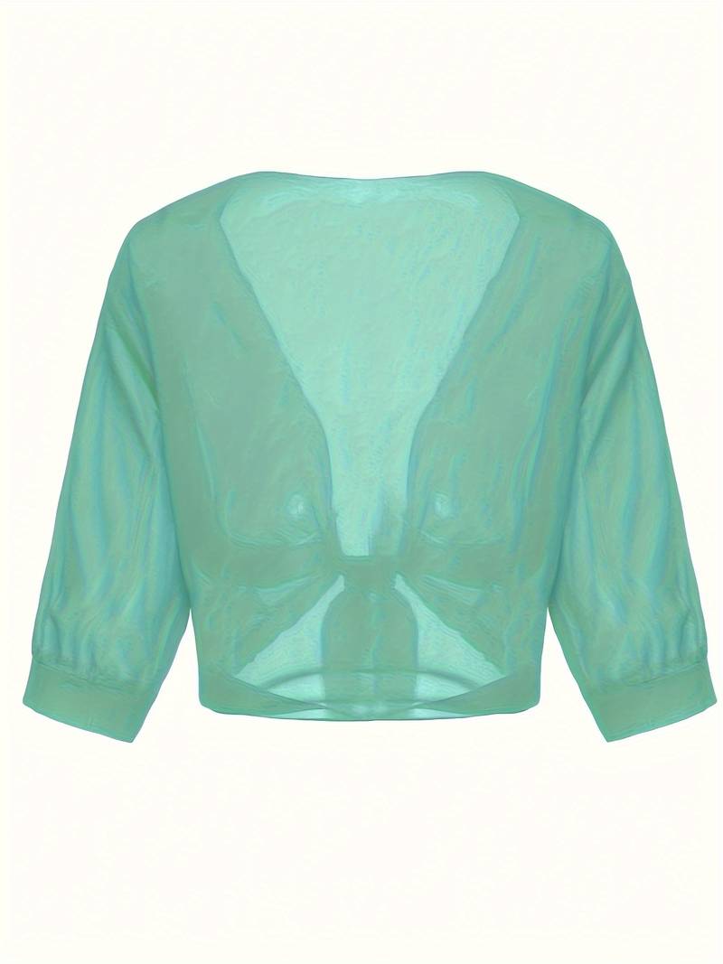 Katie – Luchtige Blouse met Open Voorzijde