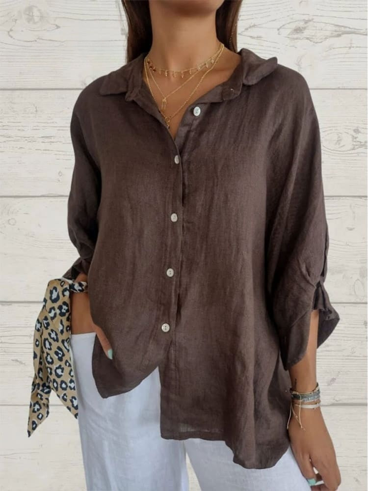 Sophie - Stijlvolle Linnen Damesblouse