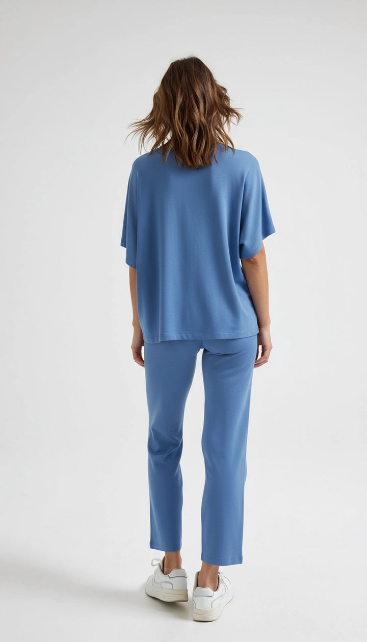 Olivia - Fleece Loungewear Set met Vleermuismouwen