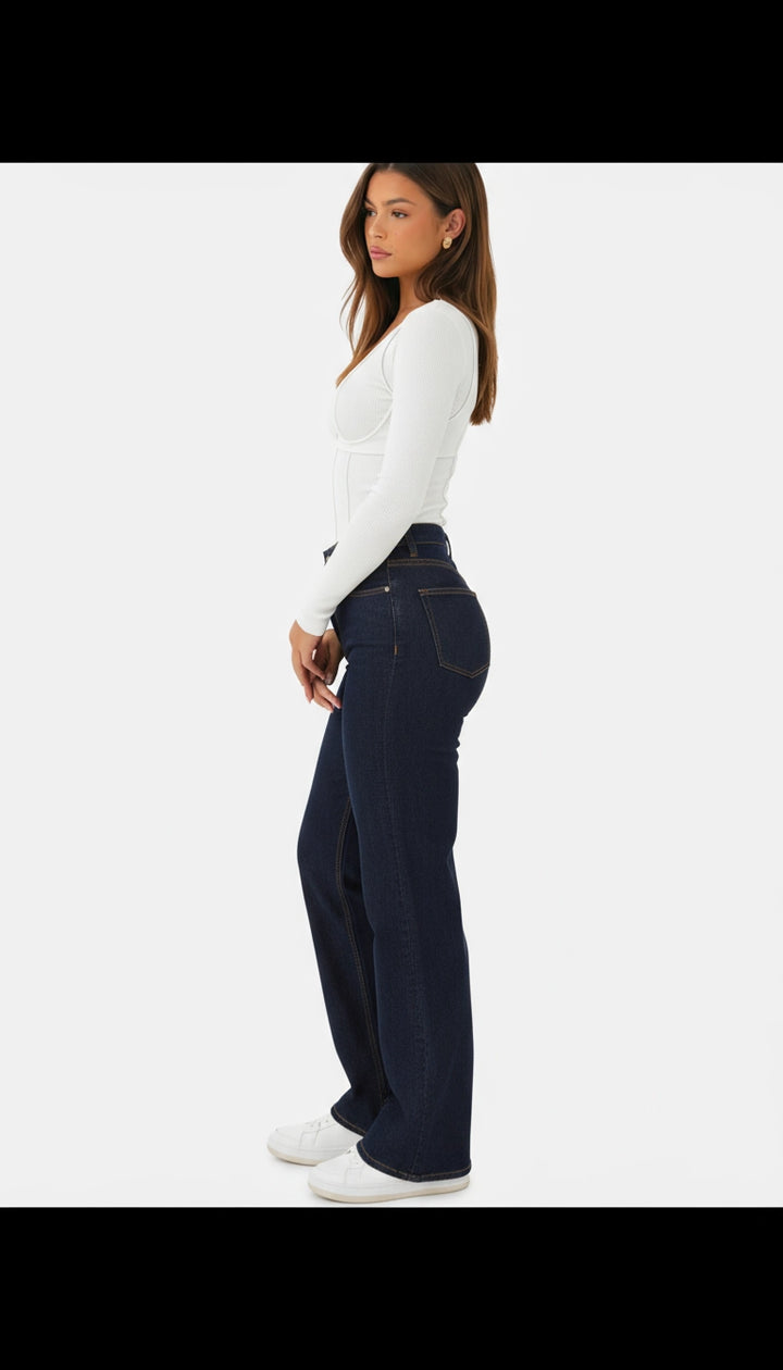 Giulia - Ribbed Dames Top