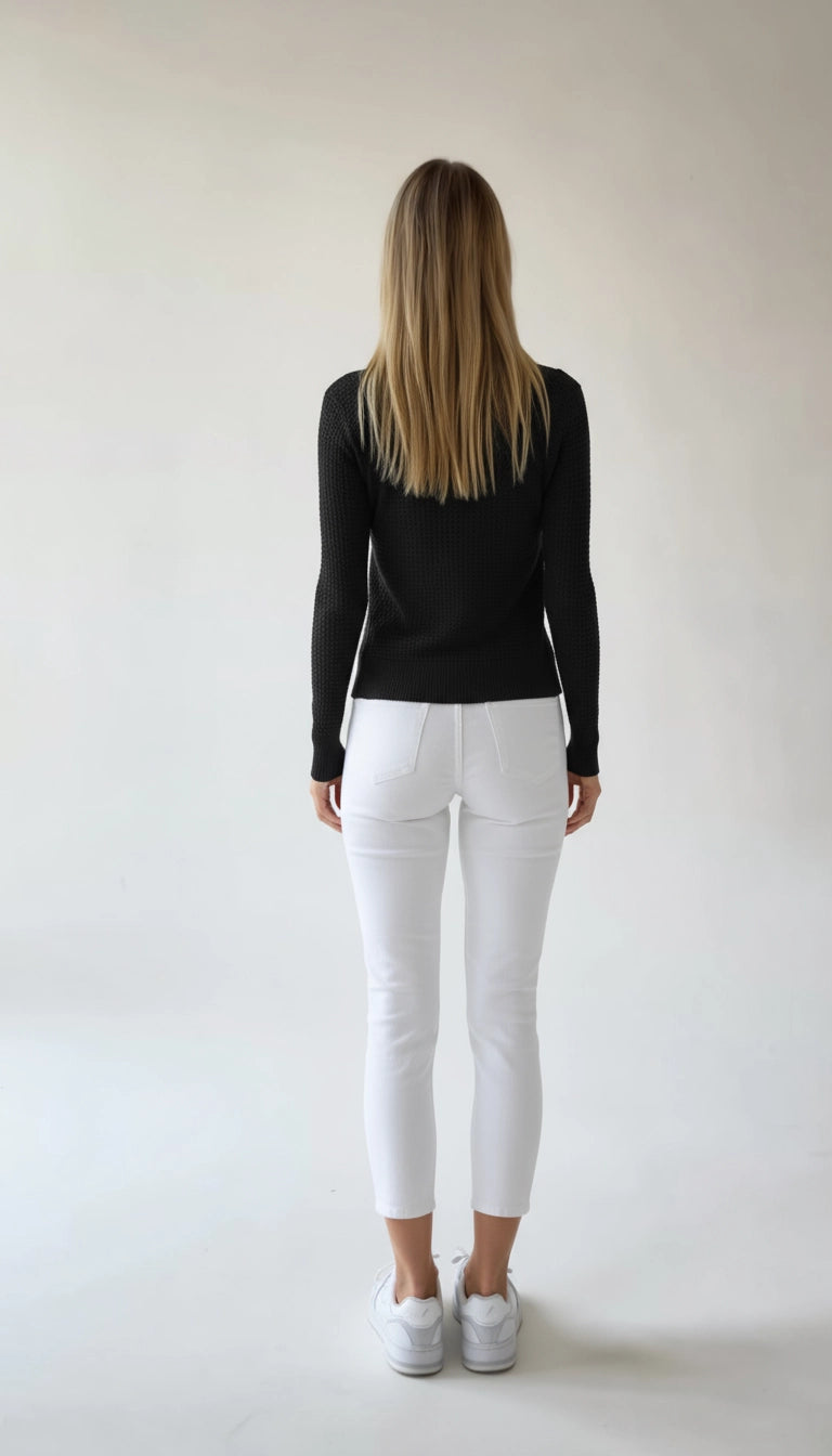 Lotte - Stijlvol Gebreid Vest met Rits