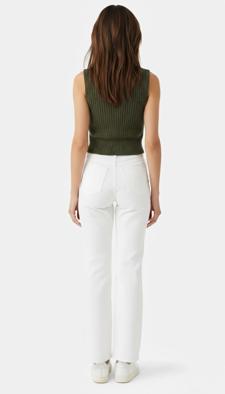 Lana - Mouwloos gebreid vest