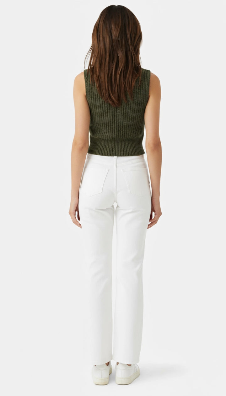 Lana - Mouwloos gebreid vest