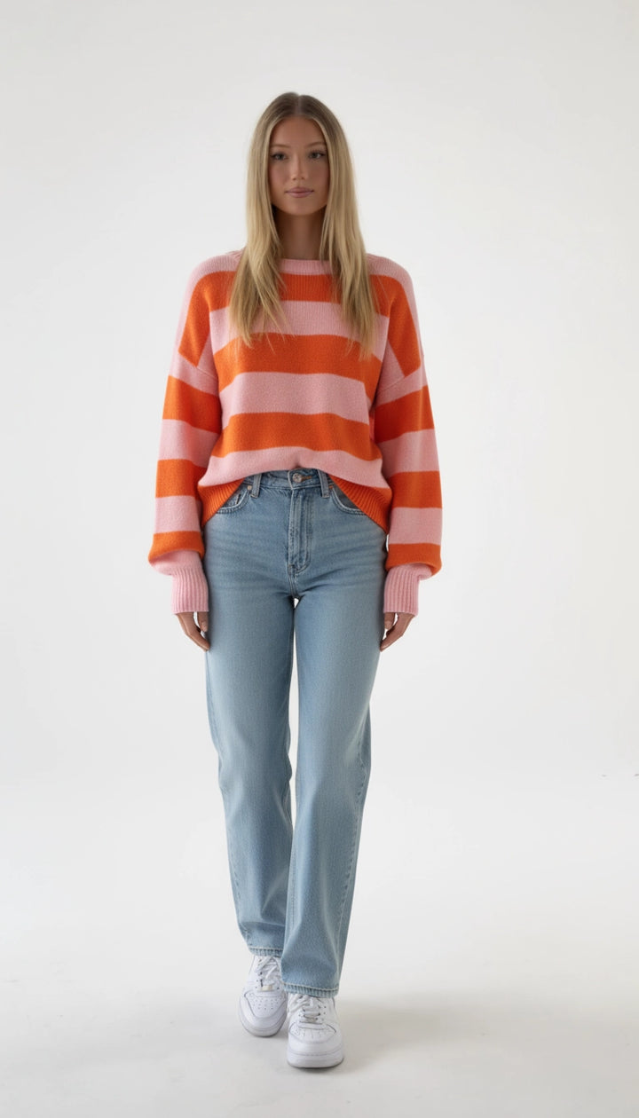 Giulietta - Casual Gestreepte Gebreide Damestrui