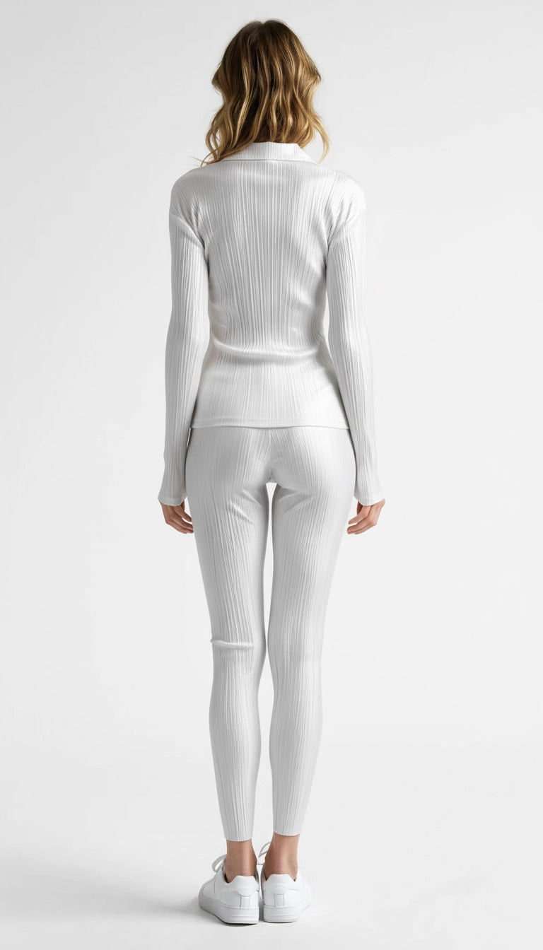 Lotte - Trendy Tweedelig Pak met Gedrapeerde Broek