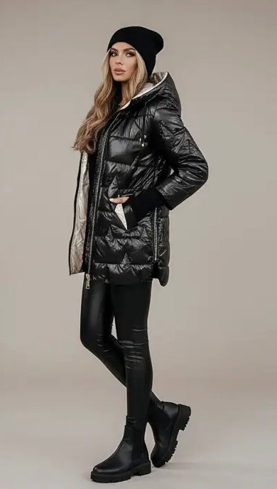 Jolijn | Elegante winterjas met capuchon.