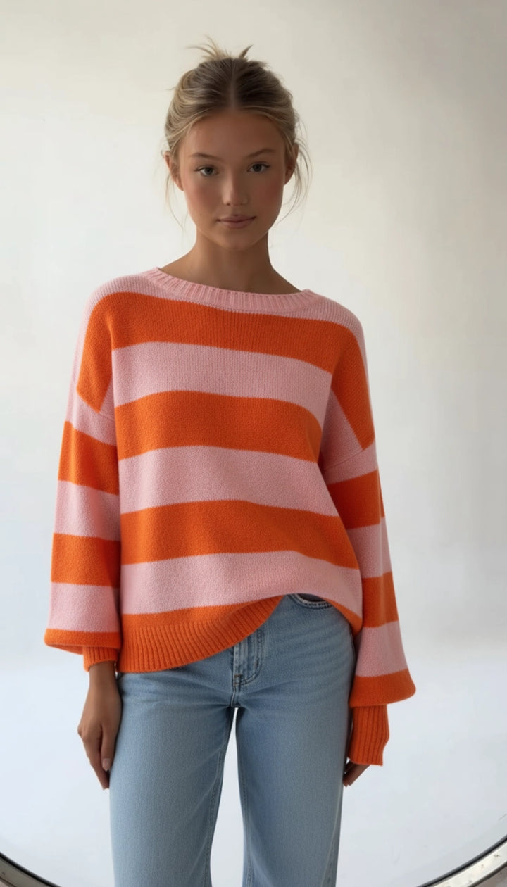 Giulietta - Casual Gestreepte Gebreide Damestrui