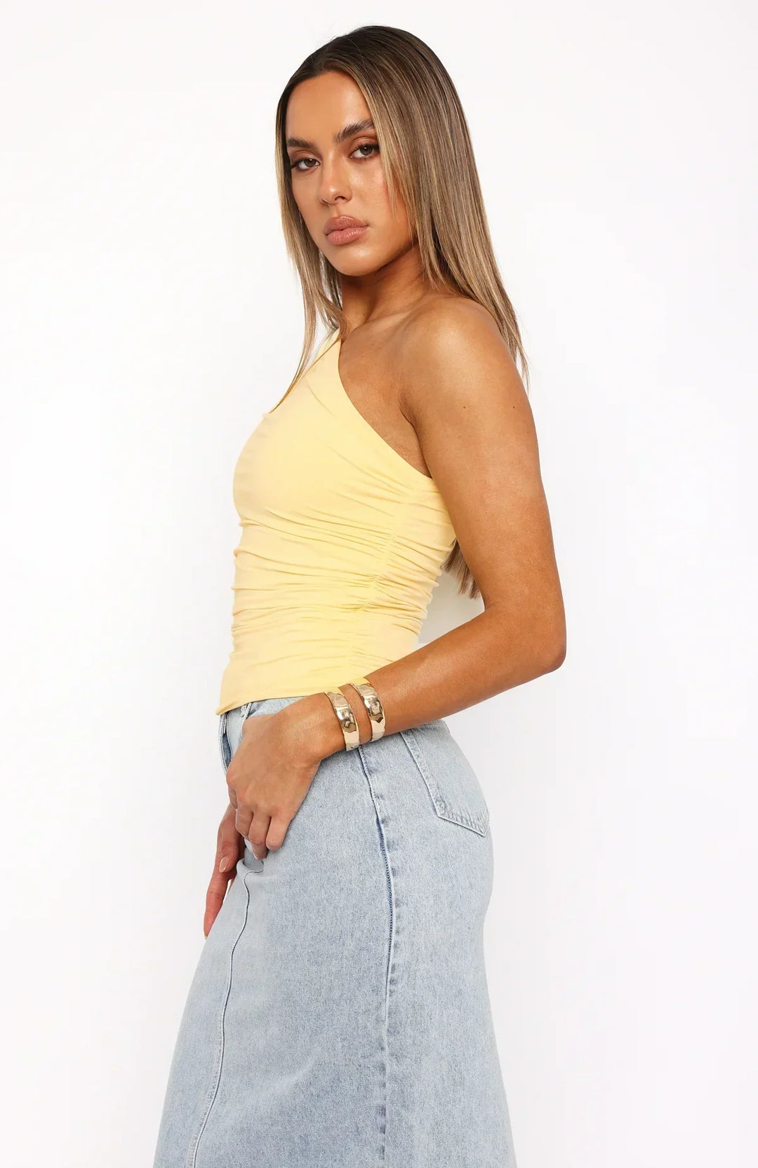Imaya - Gedraaide One-Shoulder Top