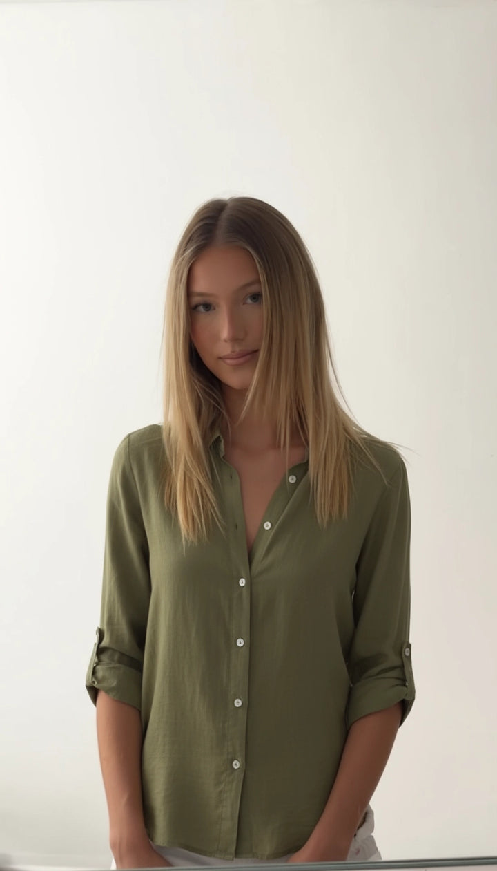 Sophie - Stijlvolle Linnen Damesblouse