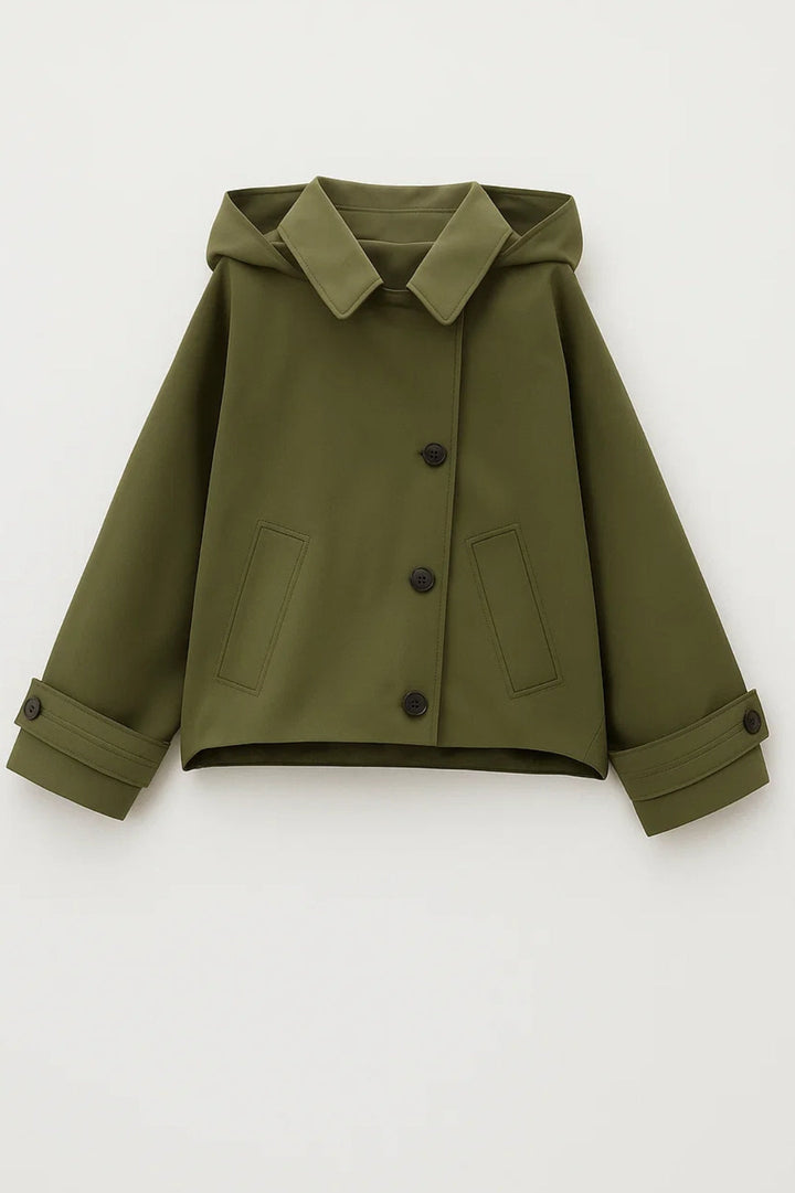 Damesjas Kort | Rechte Snit met Capuchon | Functioneel & Stijlvol