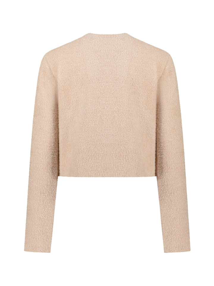 Eyla Cardigan/Jasje met Parelknopen | Powder Blush
