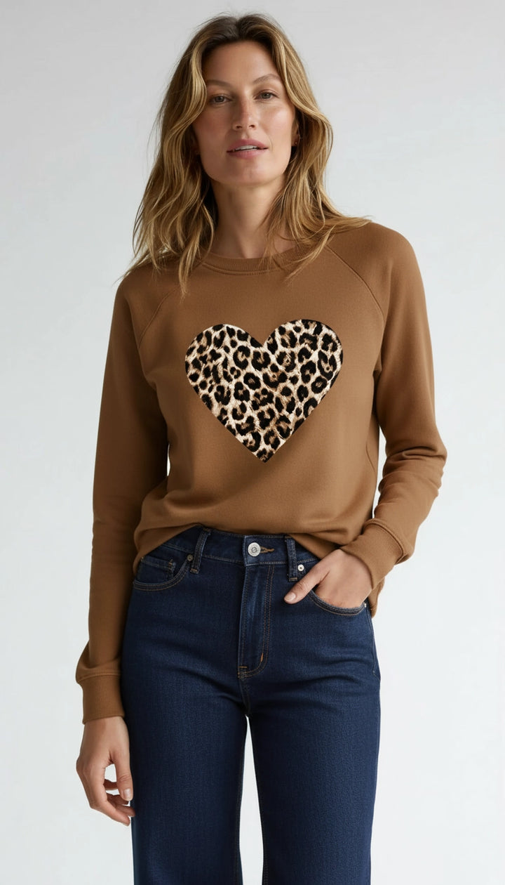 Coralie - Sweatshirt met Dierenprint