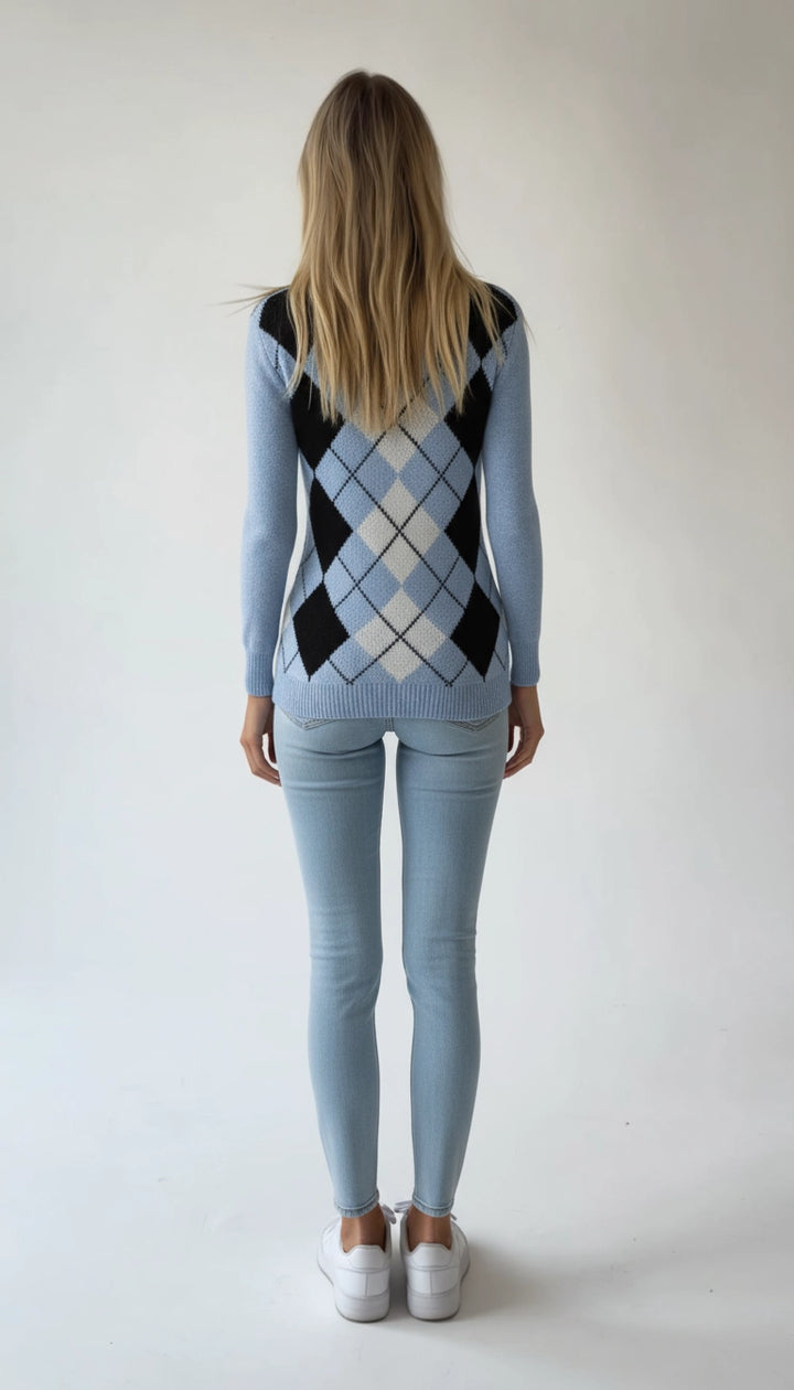 Lieve - Trendy V-Hals Gebreide Trui