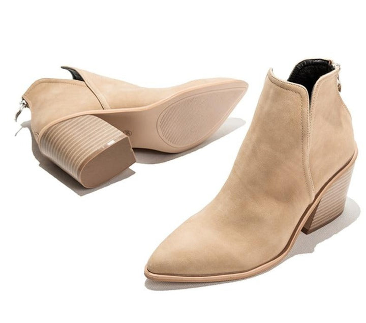 Merel - Trendy Cowboylaarzen met Hoge Hak