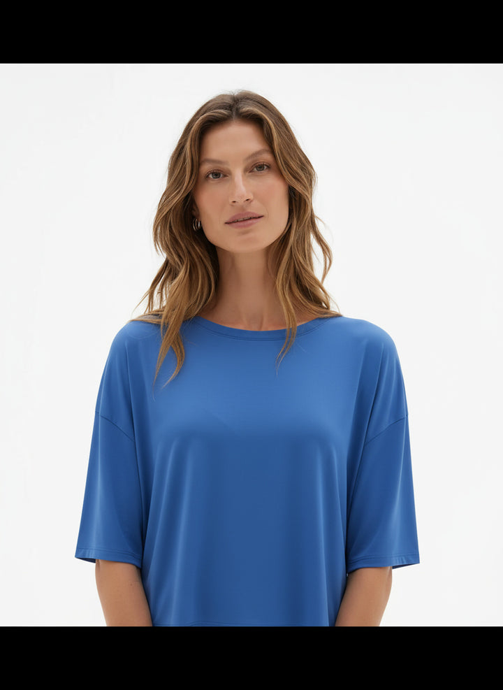 Sneldrogende Sport Crop Top met Ronde Hals & Korte Mouwen