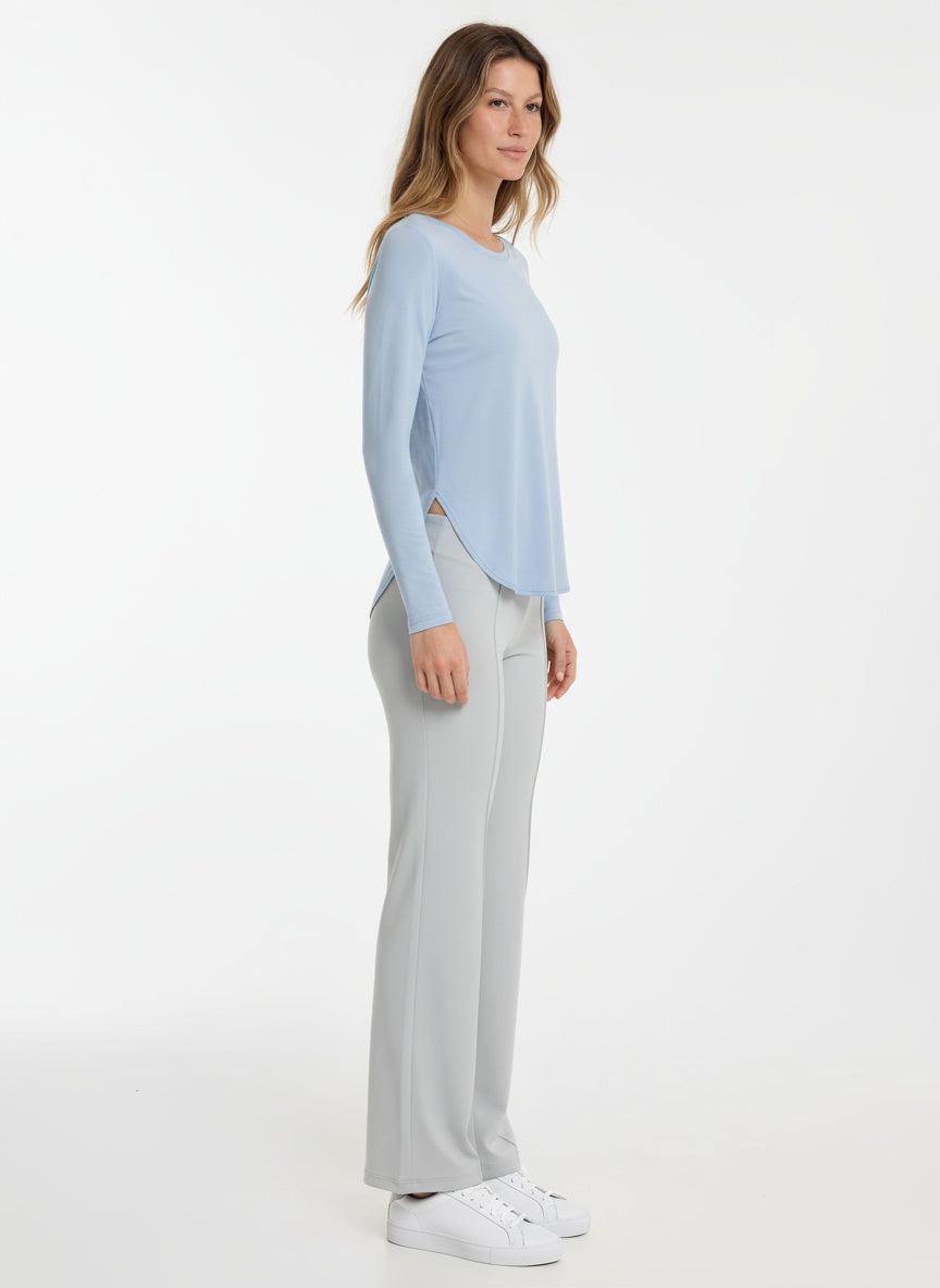 Luxe Sporttop met UV-bescherming & Scoop Neck | Lange Mouwen