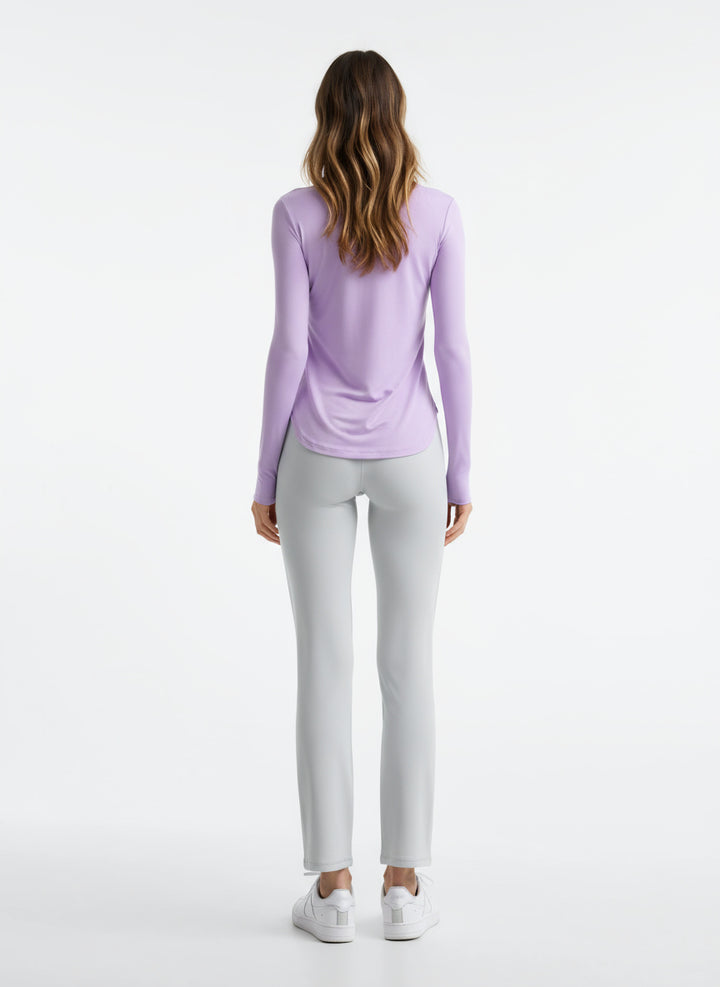 Luxe Sporttop met UV-bescherming & Scoop Neck | Lange Mouwen