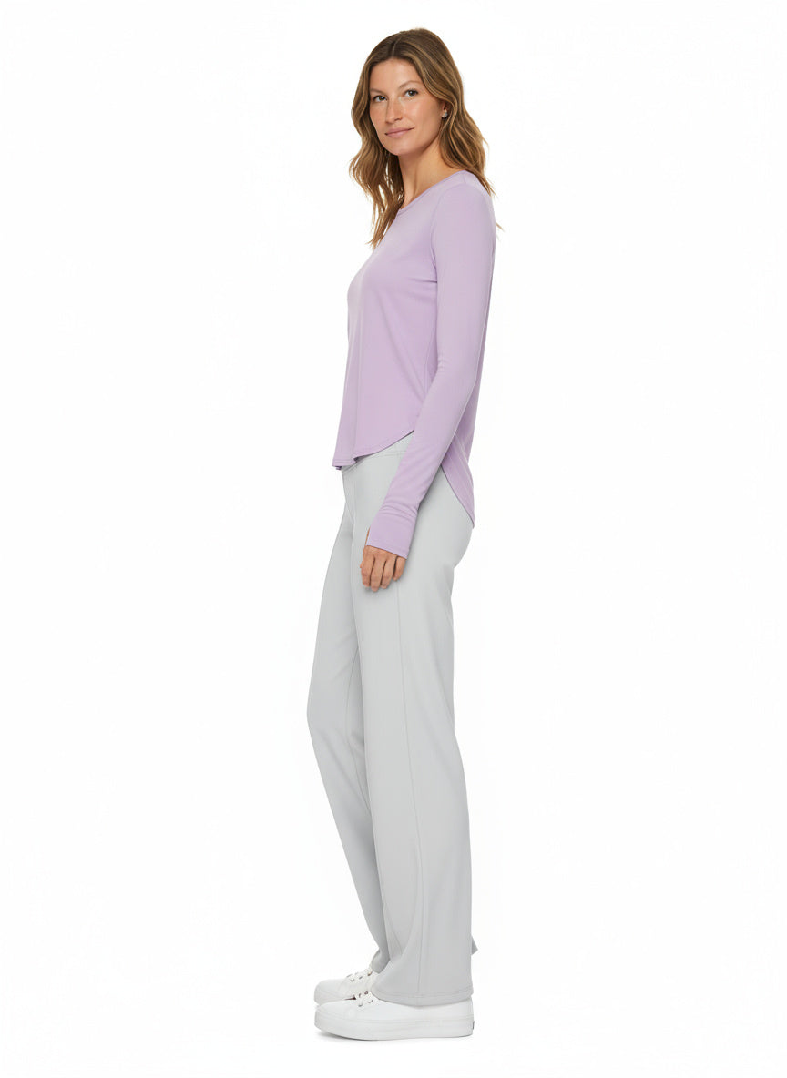 Luxe Sporttop met UV-bescherming & Scoop Neck | Lange Mouwen