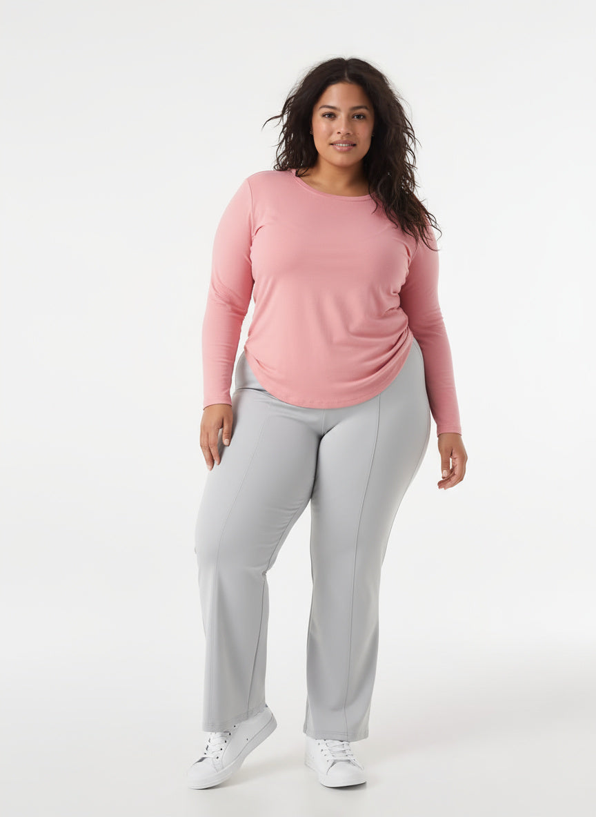 Luxe Sporttop met UV-bescherming & Scoop Neck | Lange Mouwen