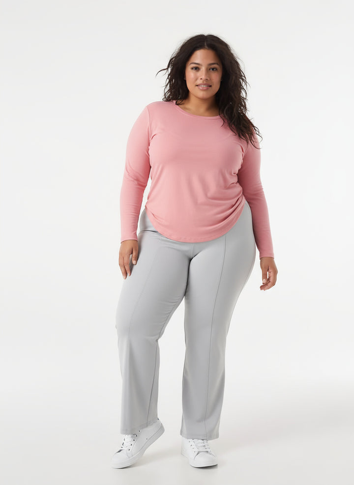 Luxe Sporttop met UV-bescherming & Scoop Neck | Lange Mouwen