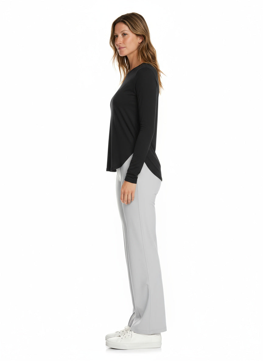 Luxe Sporttop met UV-bescherming & Scoop Neck | Lange Mouwen