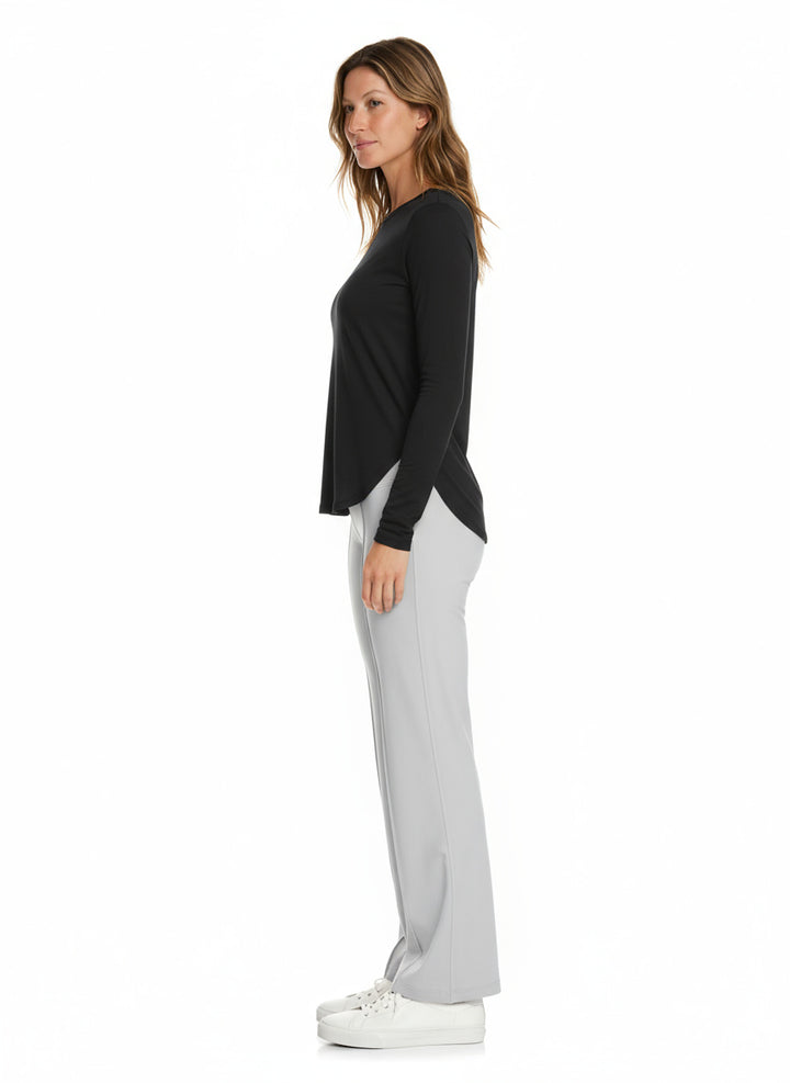 Luxe Sporttop met UV-bescherming & Scoop Neck | Lange Mouwen