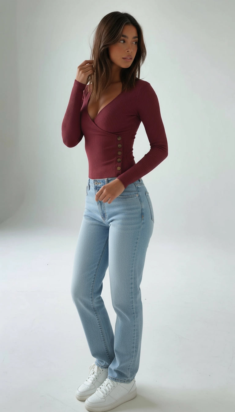 Carlijn - Elegante Top met V-hals