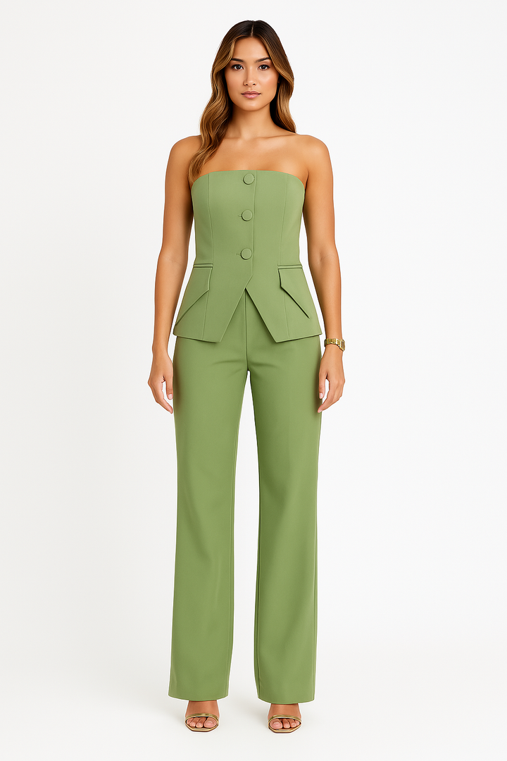 Isla - Elegante Zomer Set met off-the-shoulder Top