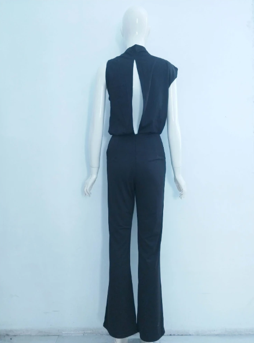 Alix - One-Shoulder Jumpsuit met Wijde Pijpen voor Dames