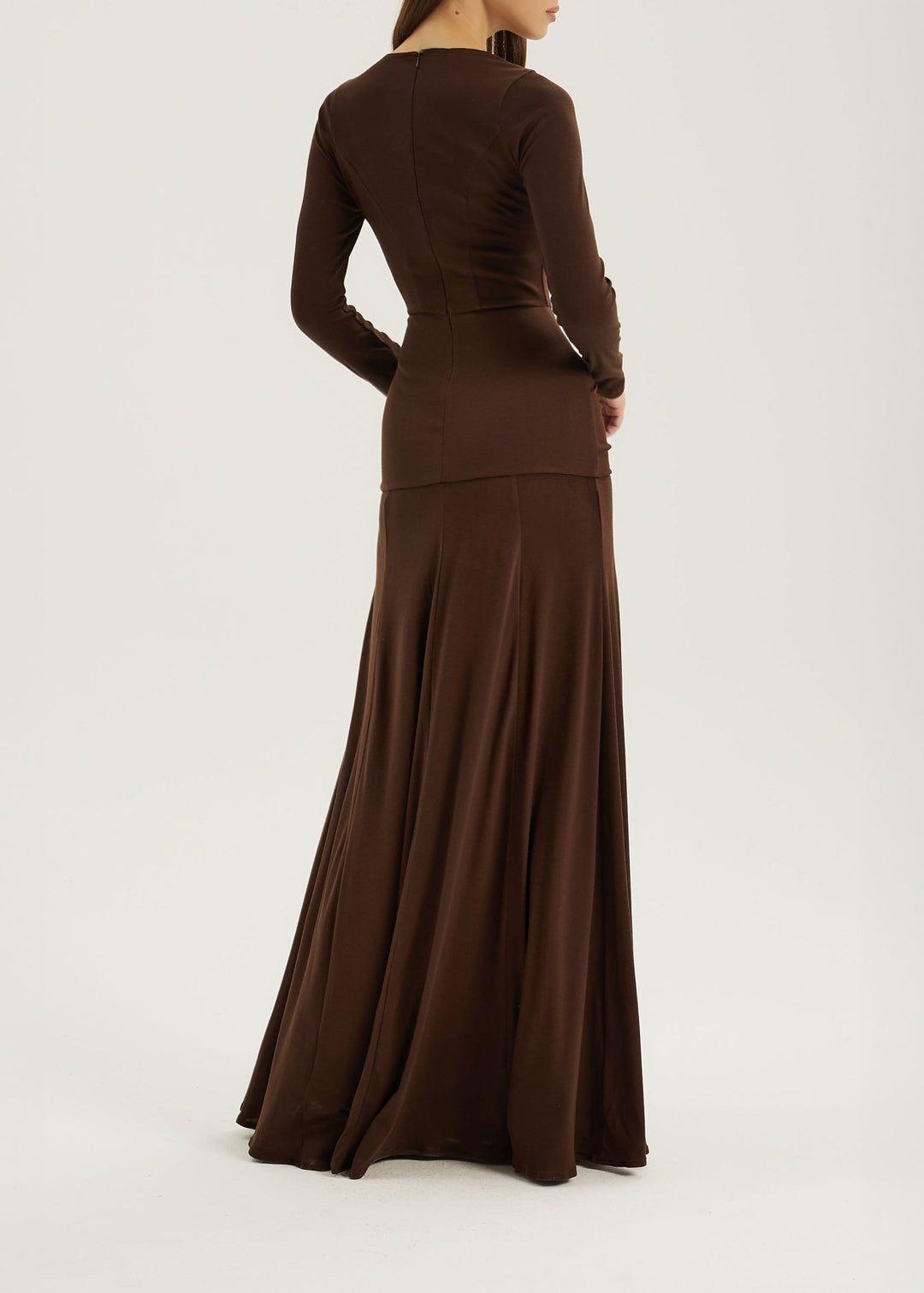 Marzia Elevated Jersey Maxi Dress | Chocolade