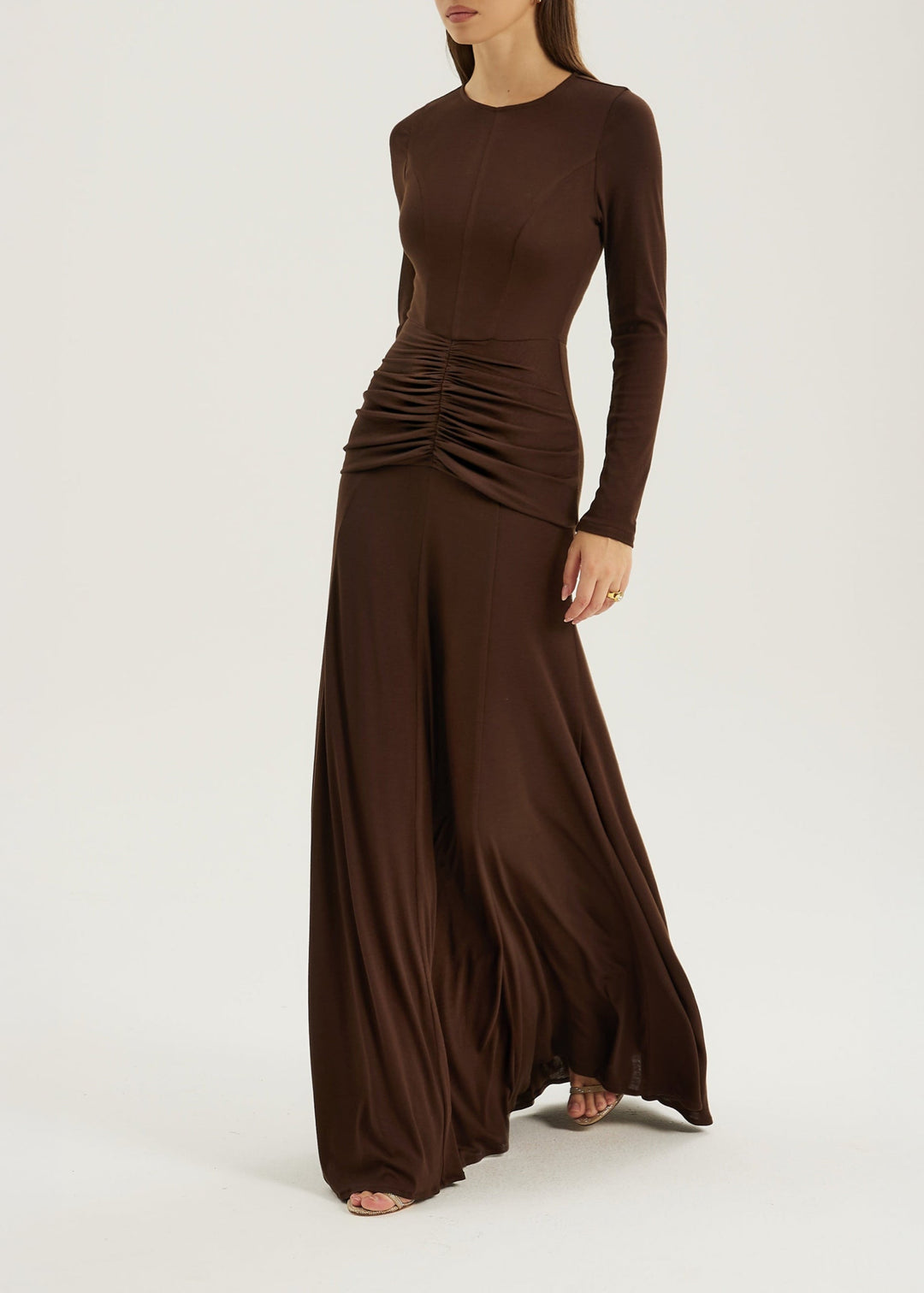 Marzia Elevated Jersey Maxi Dress | Chocolade