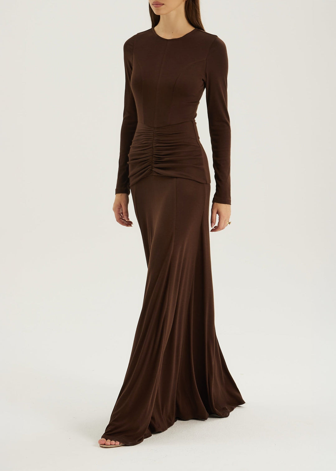 Marzia Elevated Jersey Maxi Dress | Chocolade
