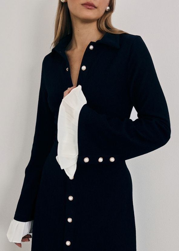Nikita Effortless Statement Jurk | Navy