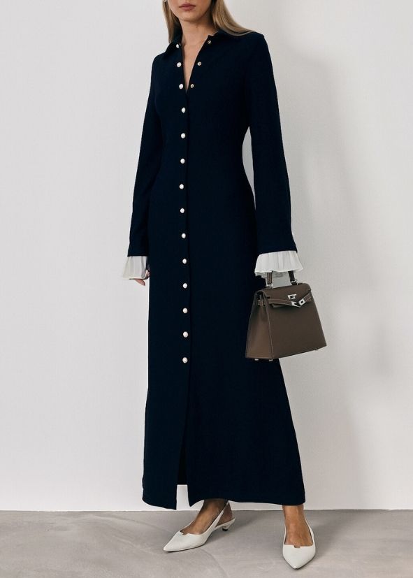 Nikita Effortless Statement Jurk | Navy