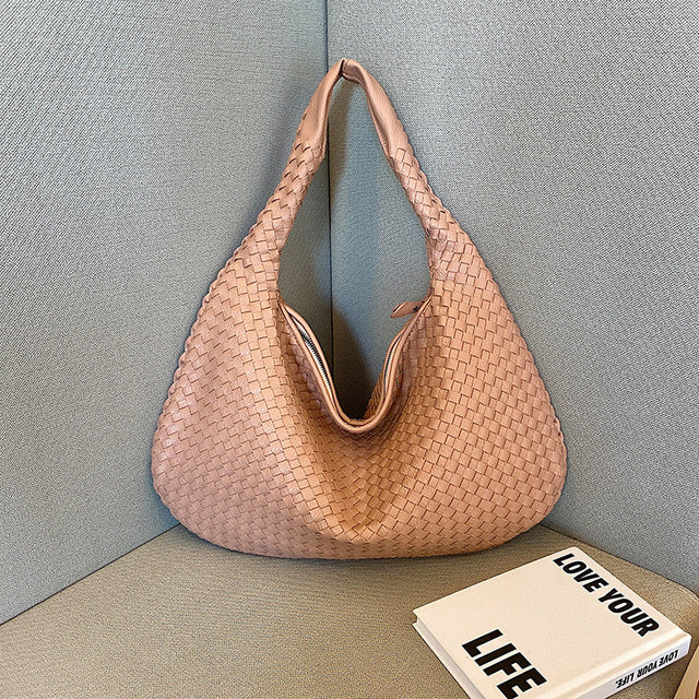 Delina - Luxe Gevlochten Handtas