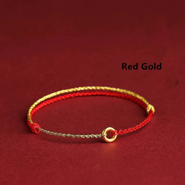 Jalena - Handgeweven Gouden Cirkel Armband