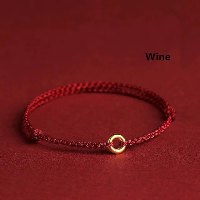 Jalena - Handgeweven Gouden Cirkel Armband